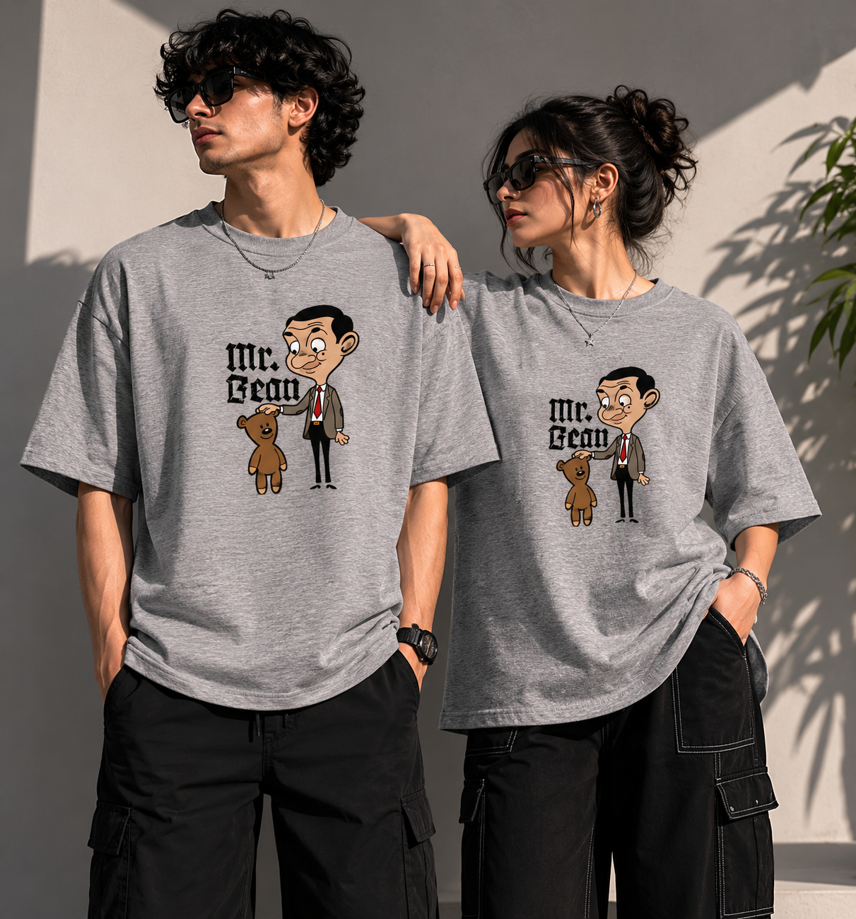 Mr. Bean Oversized Graphic T-Shirt | Funny Cartoon by Let's Wears