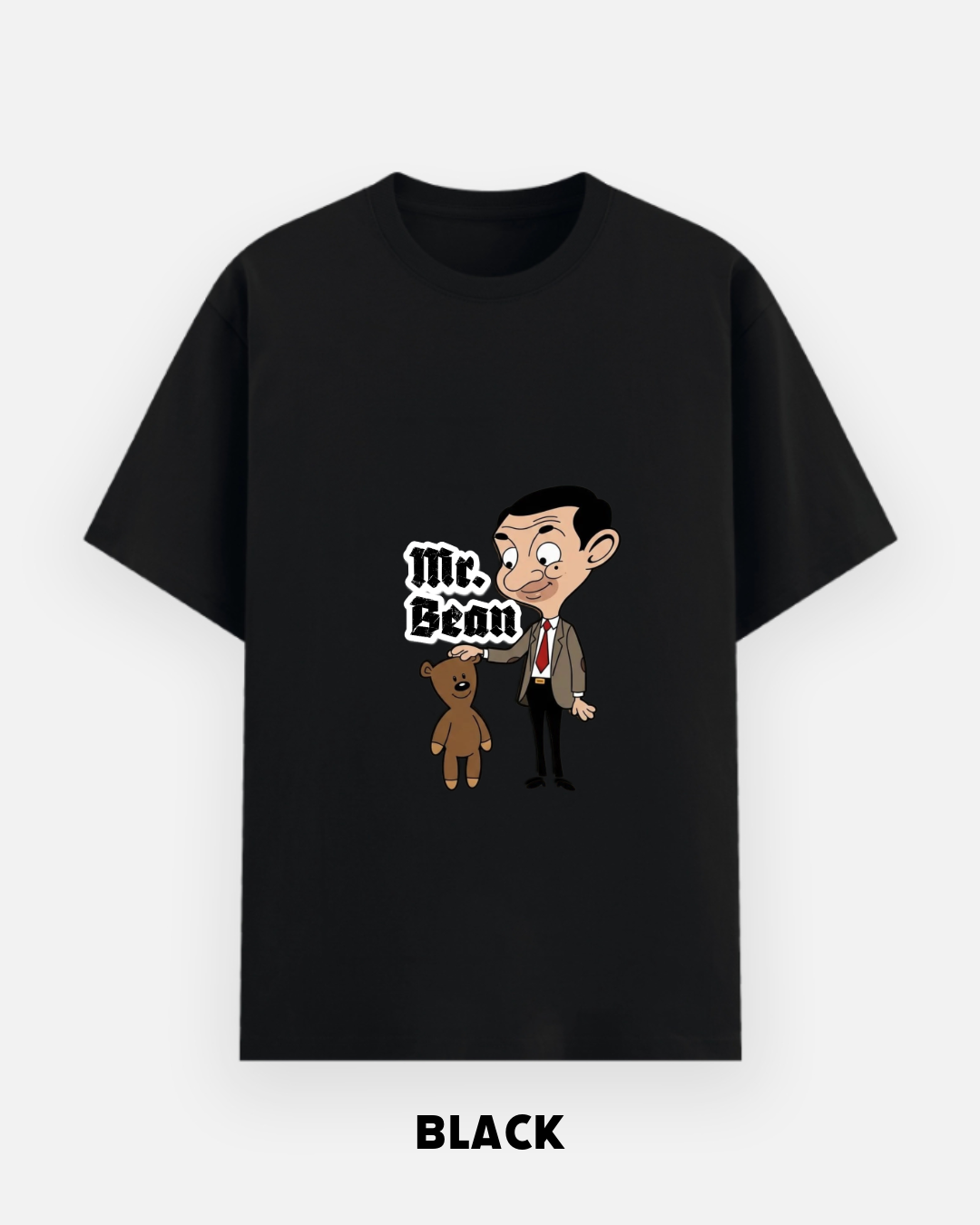 Mr. Bean Oversized Graphic T-Shirt | Funny Cartoon by Let's Wears