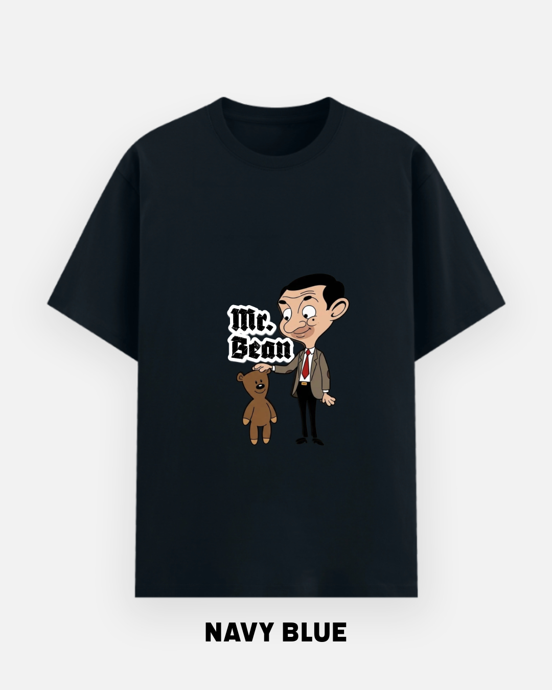 Mr. Bean Oversized Graphic T-Shirt | Funny Cartoon by Let's Wears