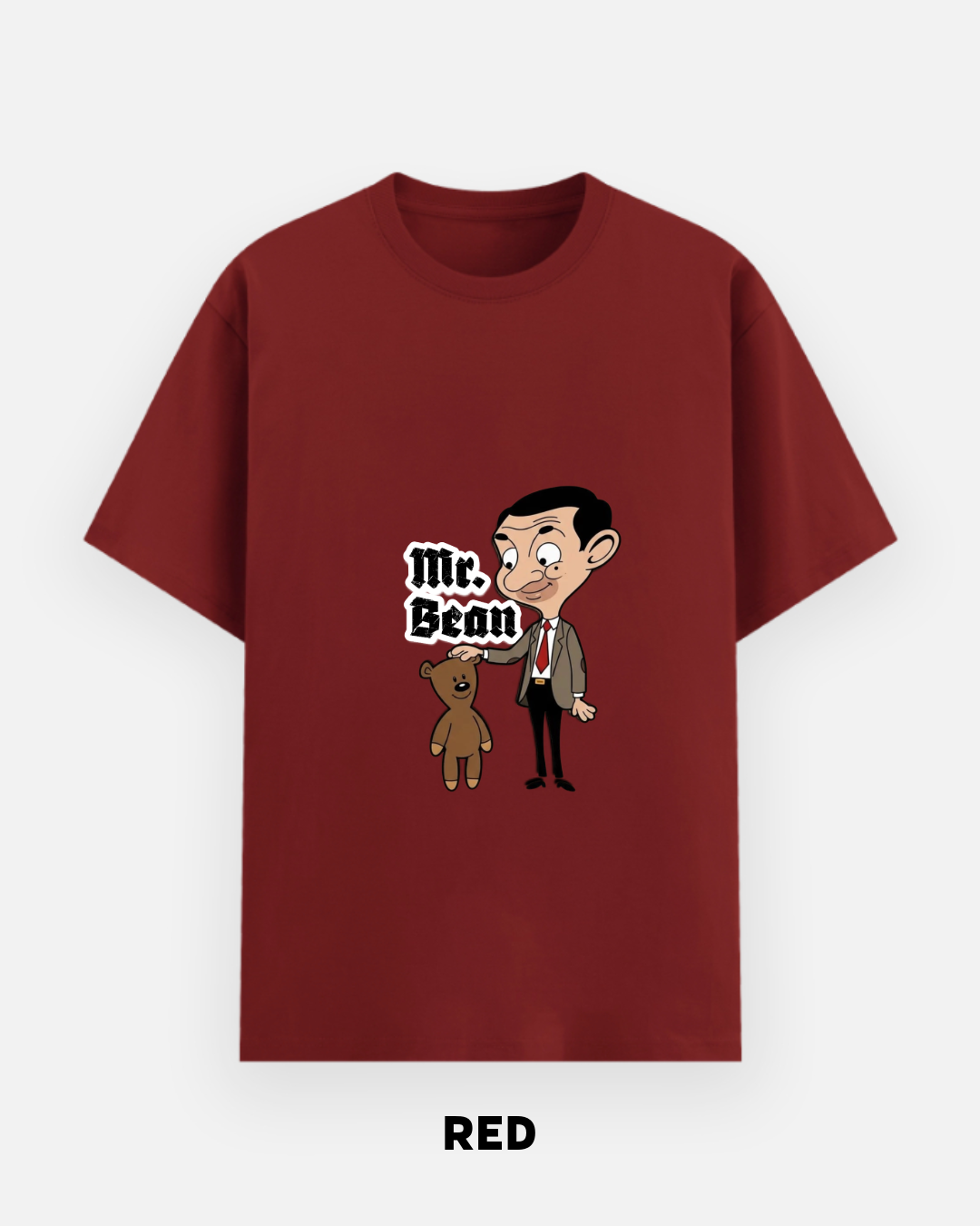 Mr. Bean Oversized Graphic T-Shirt | Funny Cartoon by Let's Wears