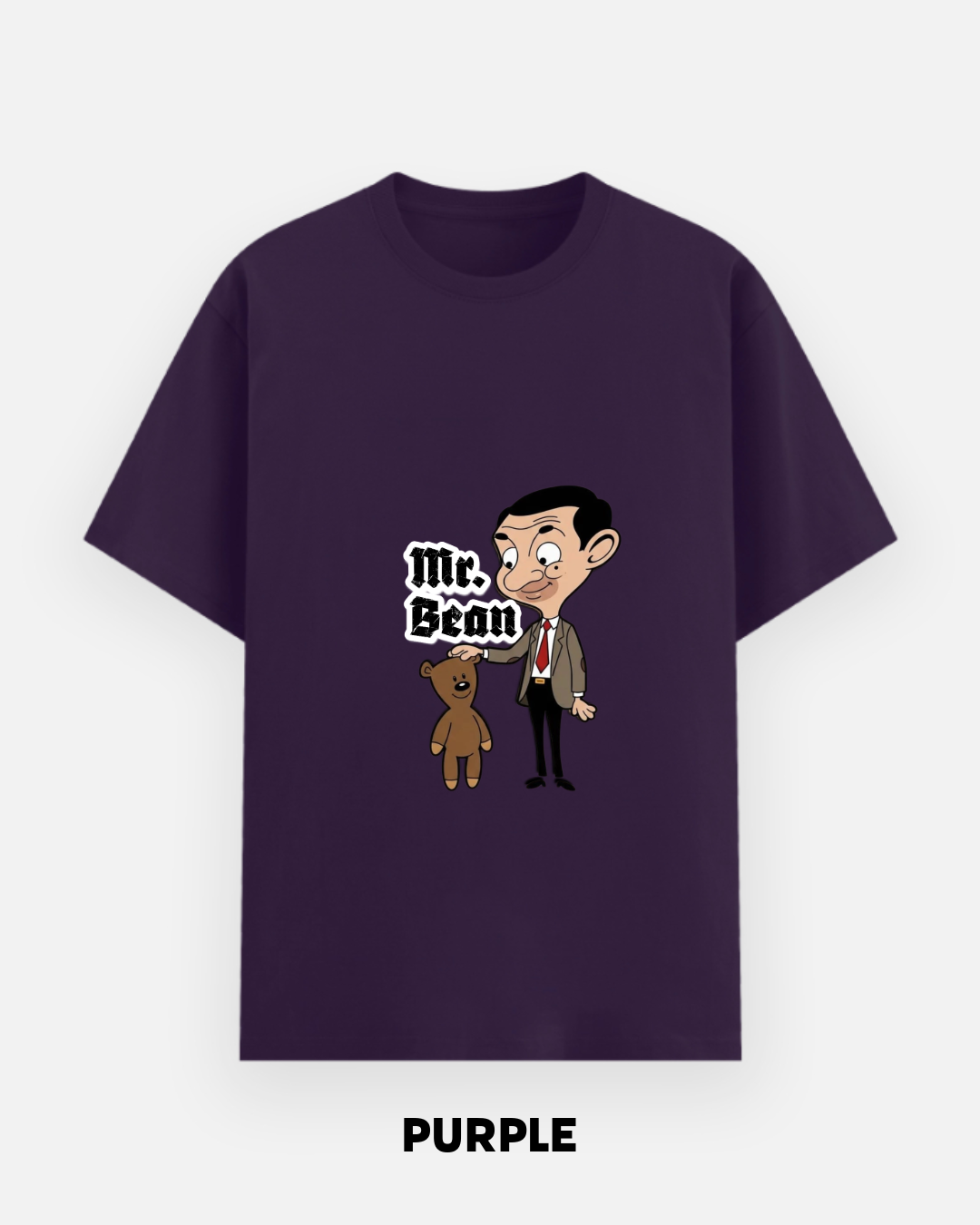 Mr. Bean Oversized Graphic T-Shirt | Funny Cartoon by Let's Wears