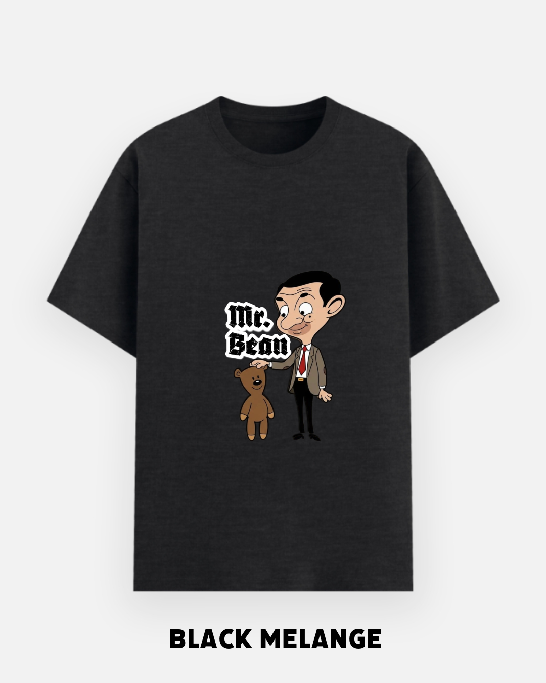 Mr. Bean Oversized Graphic T-Shirt | Funny Cartoon by Let's Wears