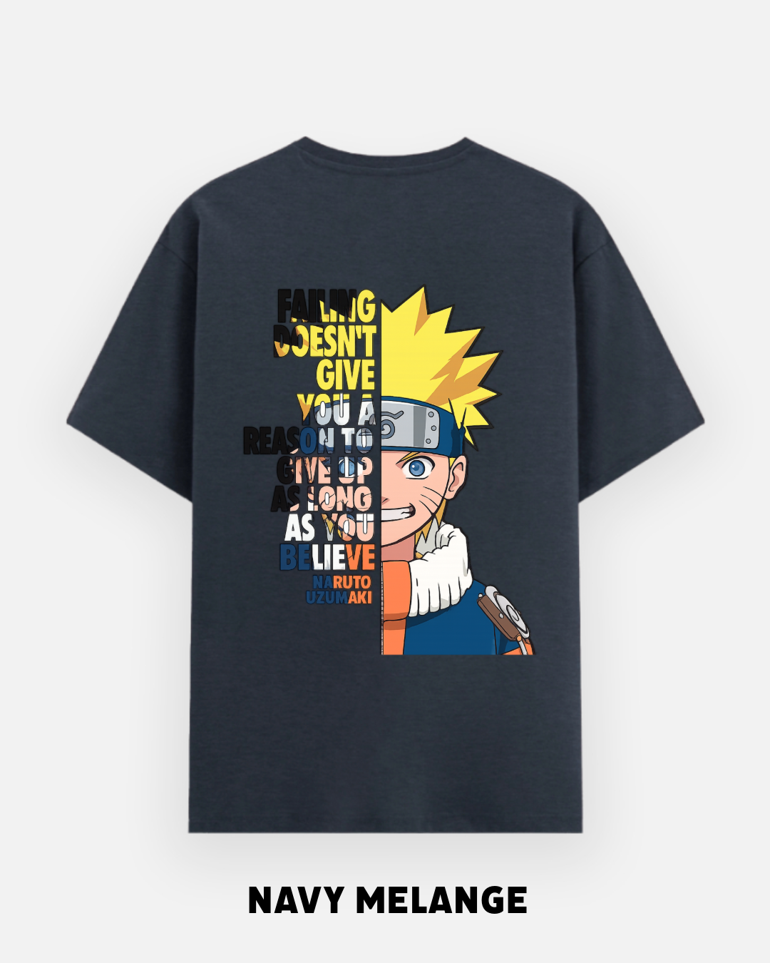 Naruto Uzumaki Anime Oversized T-Shirt –  for Men & Women