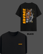 Savage Tiger Oversized T-Shirt | Premium Streetwear Graphic Tee by Let's Wears