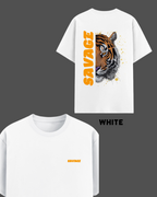 Savage Tiger Oversized T-Shirt | Premium Streetwear Graphic Tee by Let's Wears