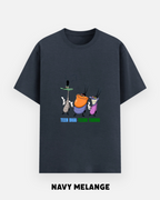 Teen Bhai Teeno Tabhai Oversized T-Shirt | Funny Cartoon by Let's Wears