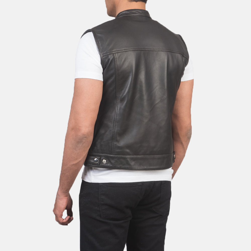 Atlas Moto Brown Leather Vest