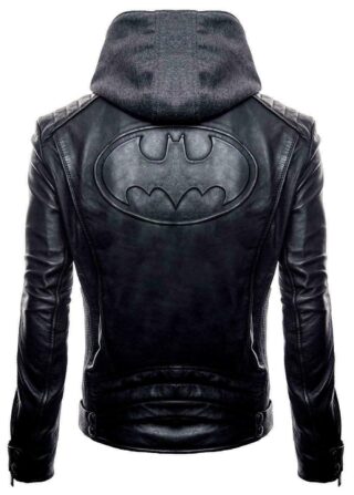 Batman Arkham Motorcycle Men’s Leather Jacket