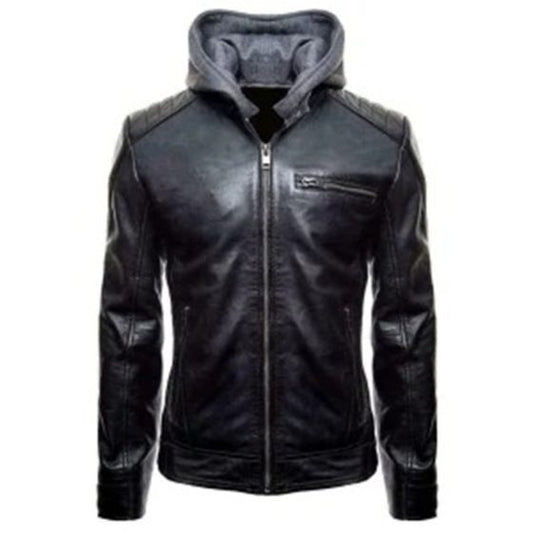 Batman Arkham Motorcycle Men’s Leather Jacket