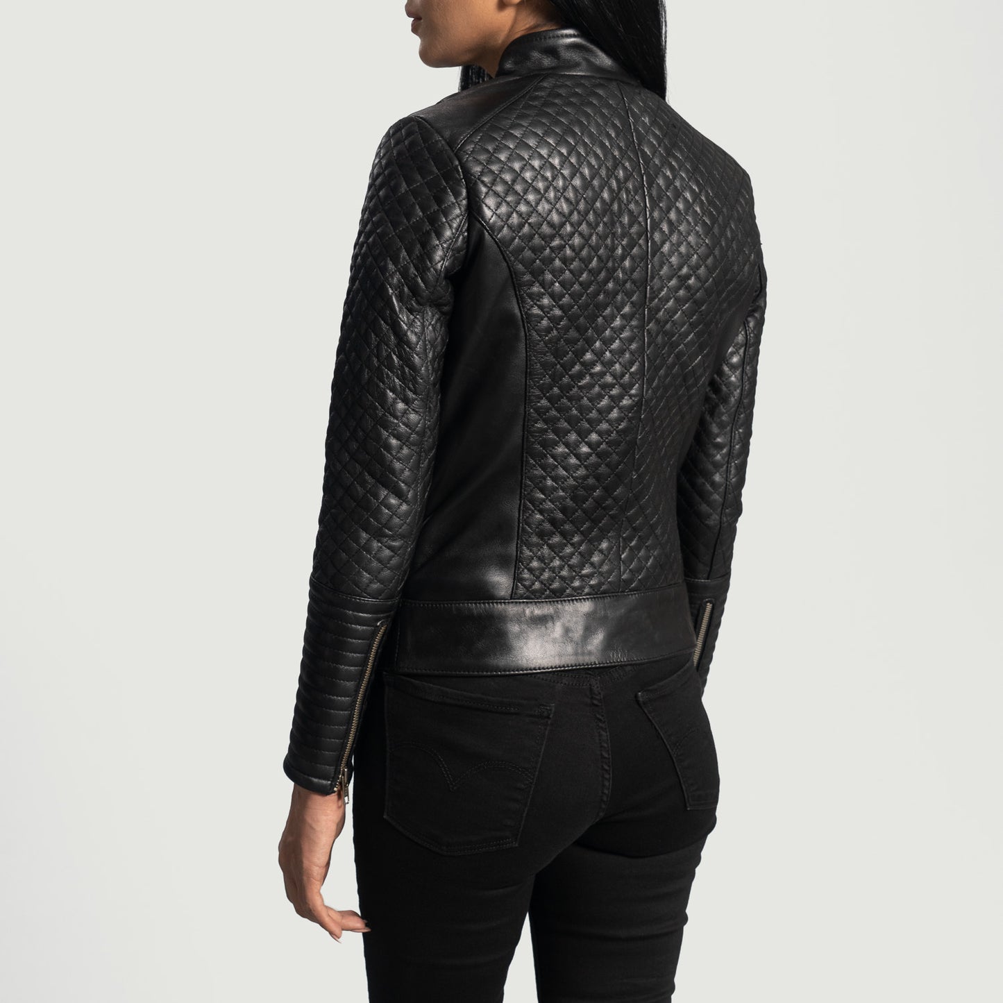 Cityscape Black Leather Biker Jacket