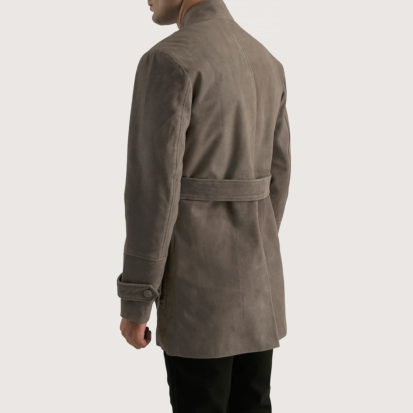 Dolf Grey Suede Jacket