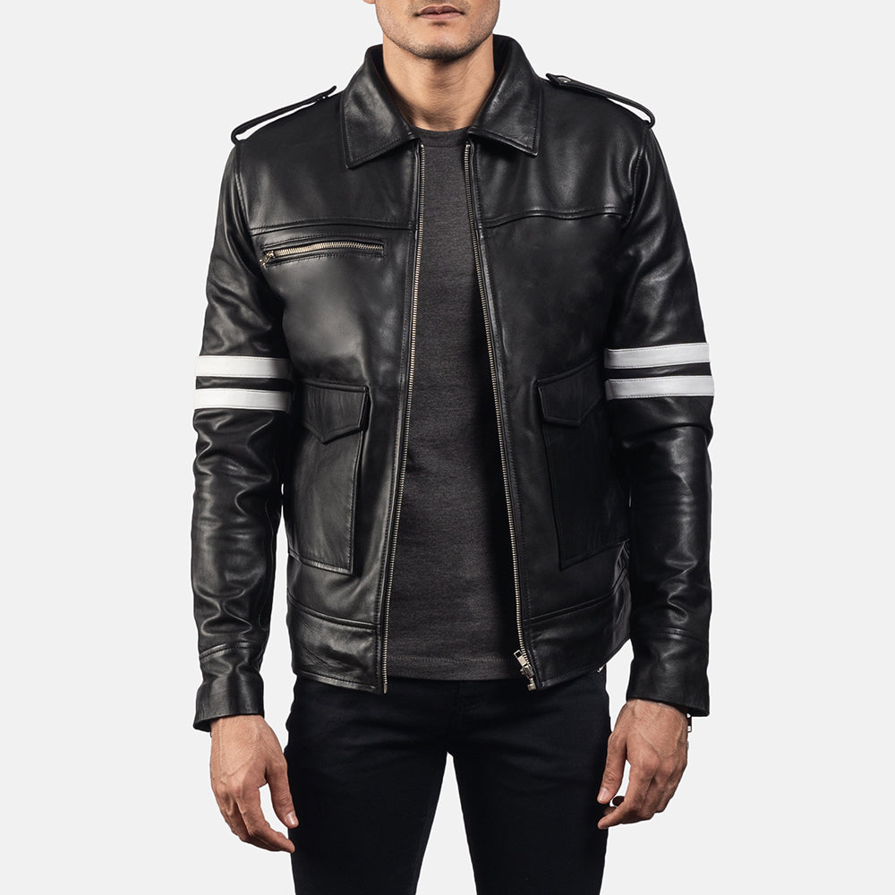 Dragonhide Black Leather Jacket