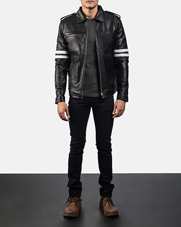 Dragonhide Black Leather Jacket