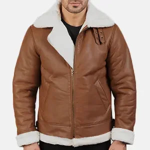 Francis B-3 Brown Leather Bomber Jacket