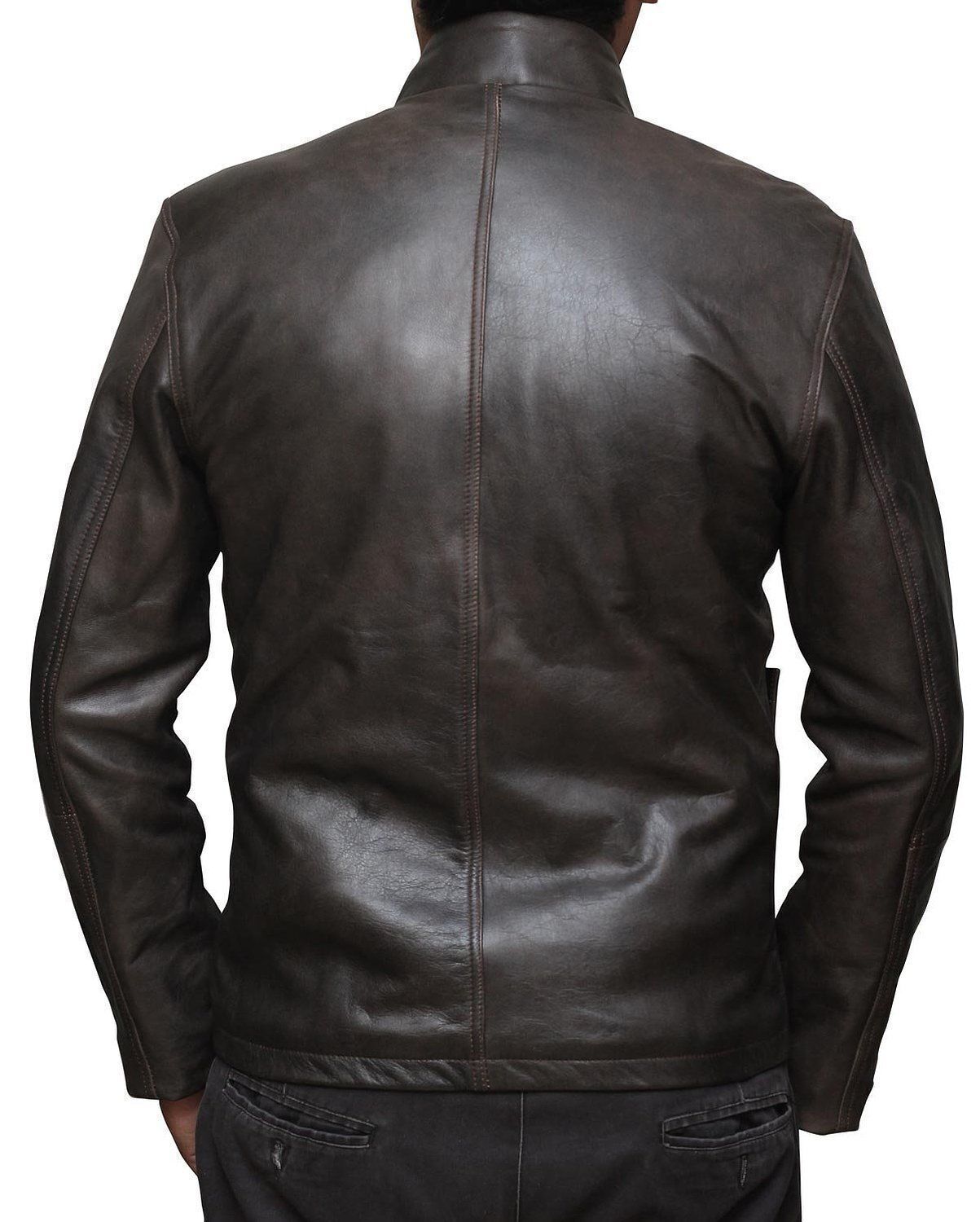 Harrison Ford Star Wars Brown Leather Jacket For Men