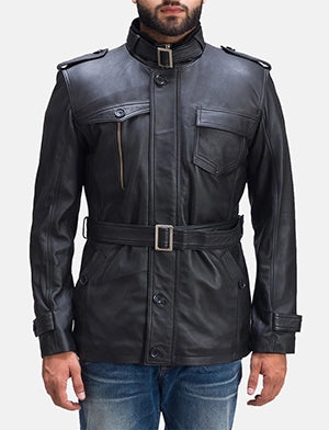 Hunter Black Leather Jacket