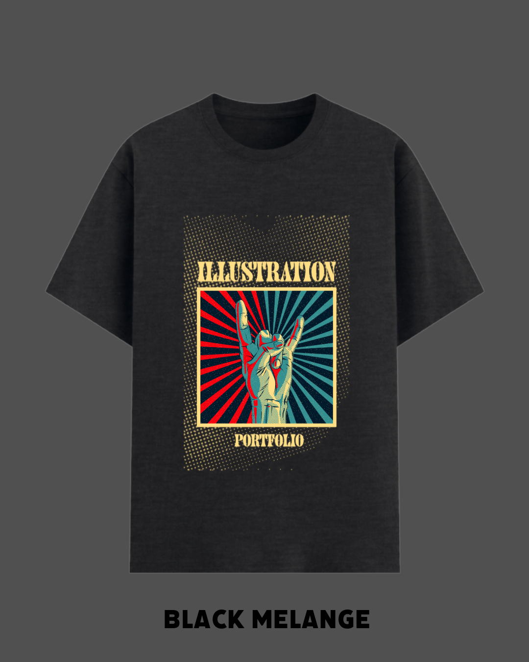 Vintage Rock Hand Graphic Oversized T-Shirt – Premium Streetwear Tee for Men & Women
