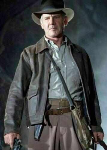 Indiana Jones Long Sleeve Brown Leather Jacket