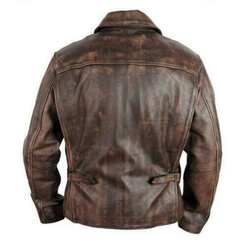 Indiana Jones Long Sleeve Brown Leather Jacket