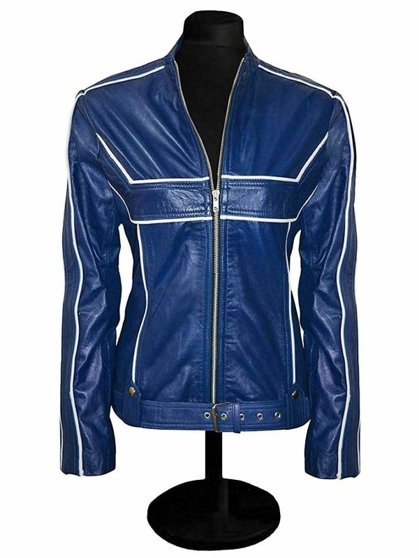 Jennifer Morrison’s Emma Swan Blue Leather Jacket