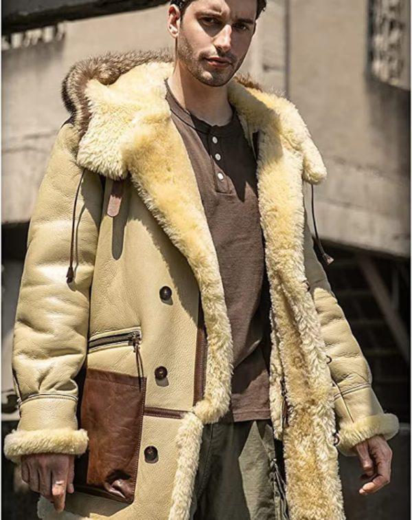 Men’s B3 Bomber Shearling Fur Jacket