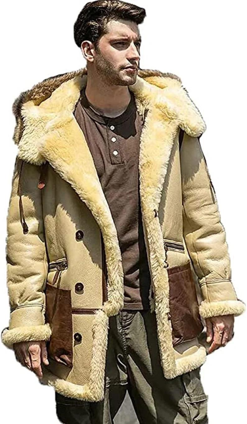 Men’s B3 Bomber Shearling Fur Jacket