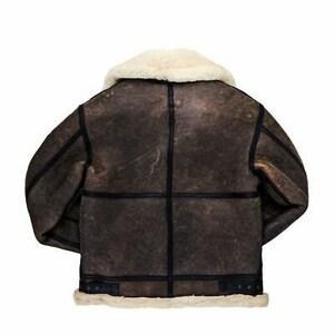 Men’s Brown Shearling Hooded Biker Leather Jacket