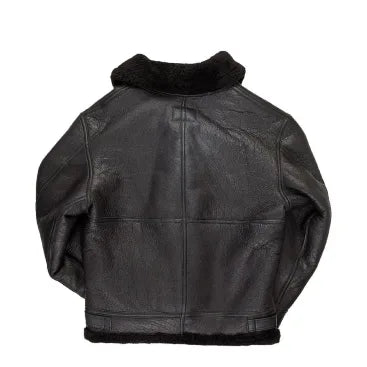 Men’s Shearling Black Sherpa Leather Jacket