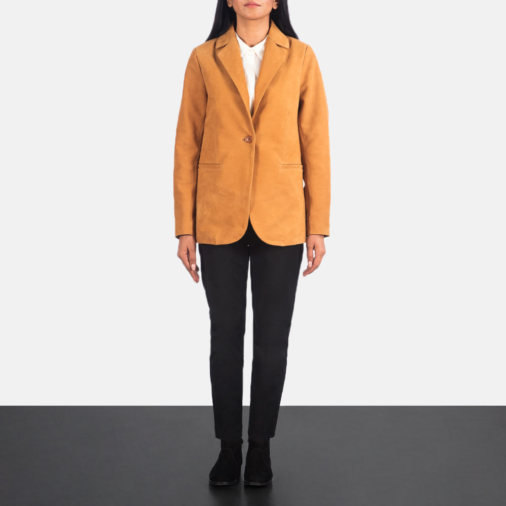 Norma Brown Nubuck Blazer