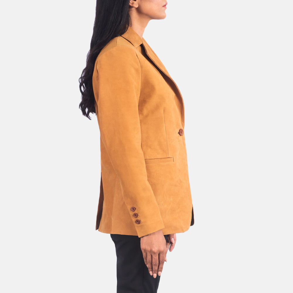 Norma Brown Nubuck Blazer