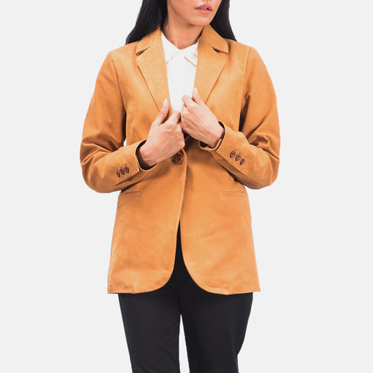 Norma Brown Nubuck Blazer