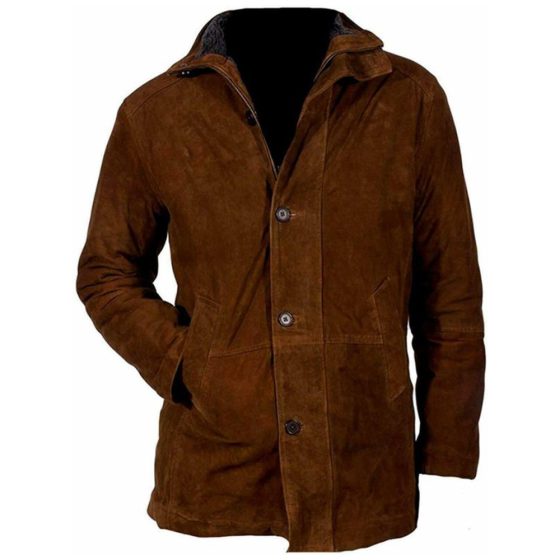 Robert Sheriff’s Brown Vintage Suede Leather Jacket