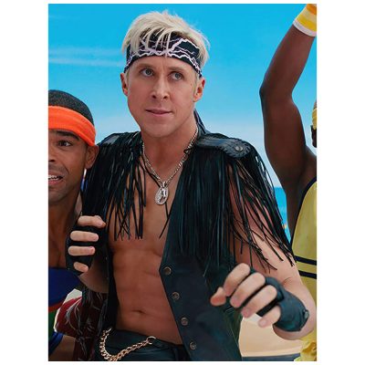 Ryan Gosling’s Barbie 2023 Black Fringe Vest