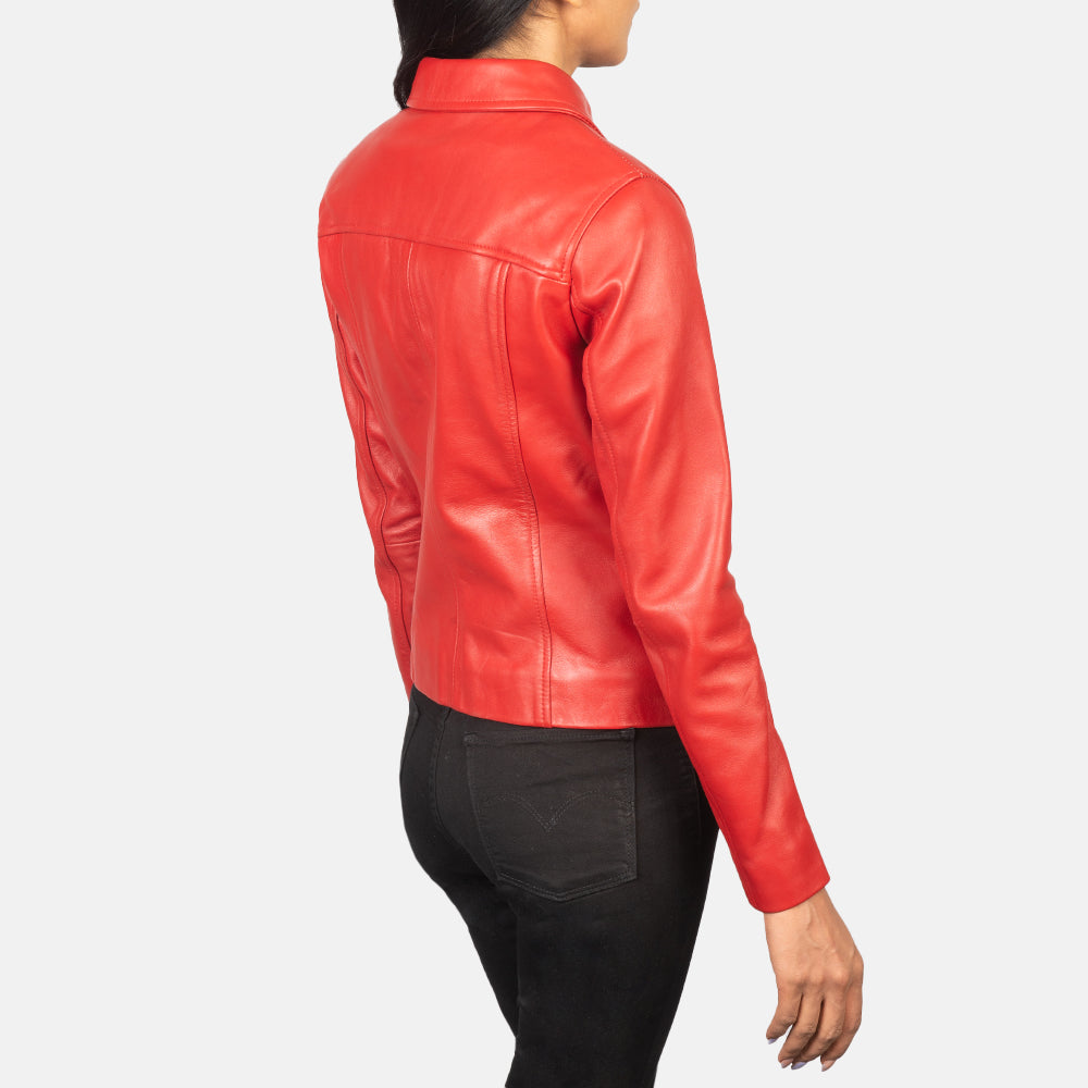 Tomachi Red Leather Jacket