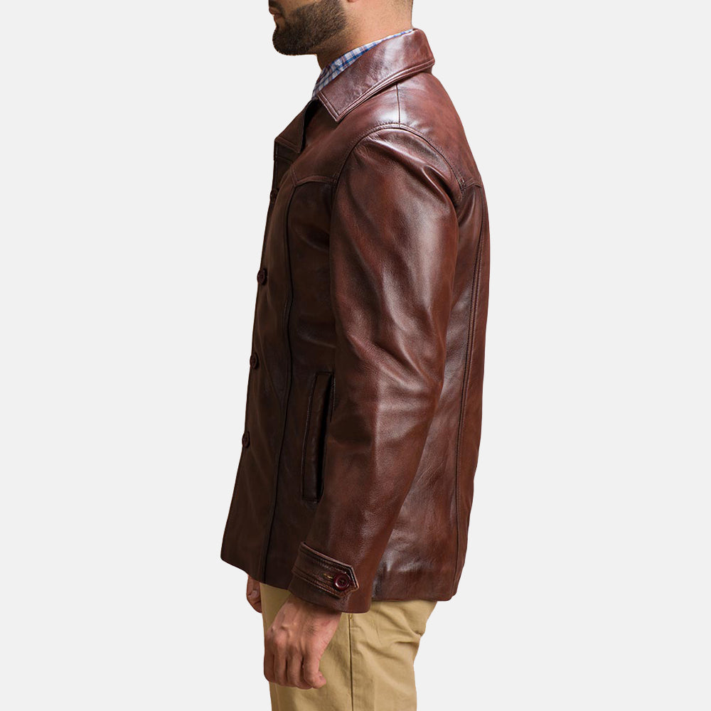 Vincent Alley Brown Leather Jacket