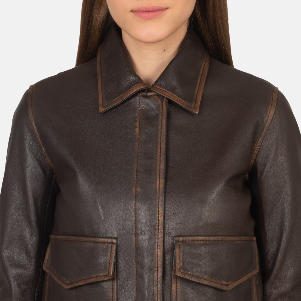 Vixen Black Classic Collar Leather Jacket