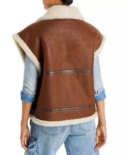 Women’s Brown Penny Lane Sheepskin Leather Jacket