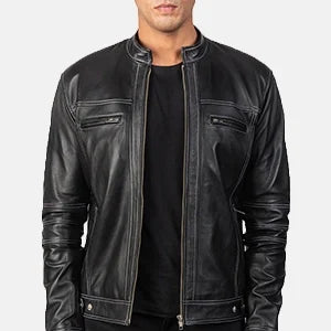 Youngster Black Leather Biker Jacket