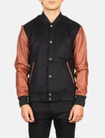 vaxton-brown-black-hybrid-varsity-jacket